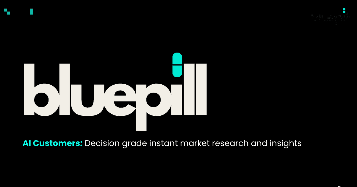 BluePill AI Consumer Twin Marketplace — синтетические потребители для market research