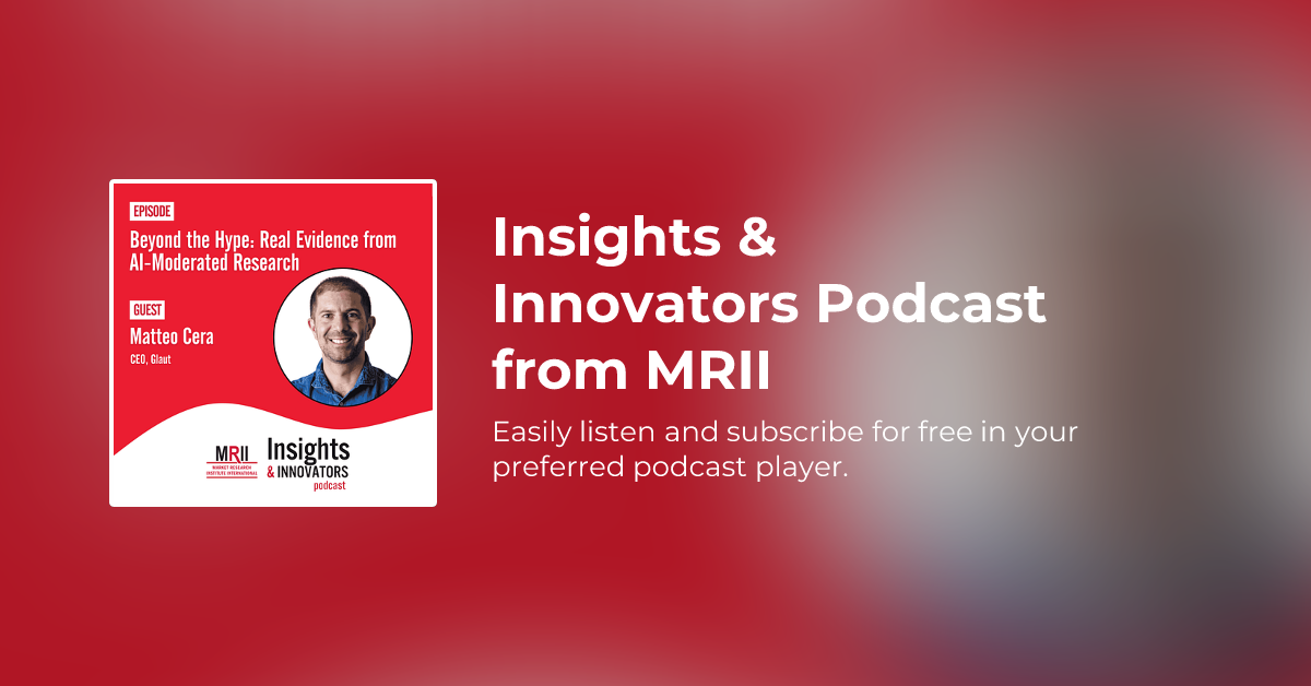 Подкаст Insights & Innovators: реальные данные об AI-модерируемых интервью с Маттео Черой