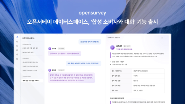 Интерфейс платформы Dataspace компании OpenSurvey с синтетическими потребителями