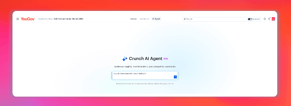 YouGov AI Agent — интерфейс для работы с датасетами через диалог на естественном языке